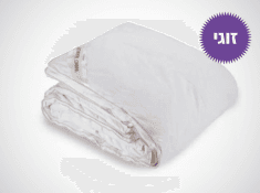 שמיכת נוצות ופלומה זוגית