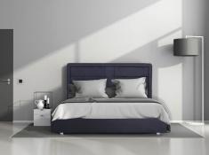 מיטה מרופדת דמוי עור