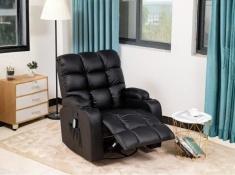 כורסאת עיסוי בצבע שחור