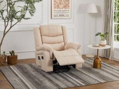 כורסת עיסוי בצבע שמנת Z001885