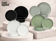 צלחות קרמיקה 18 חלקים