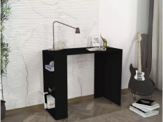 שולחן כתיבה עם מדפי צד דגם יותם - שחור