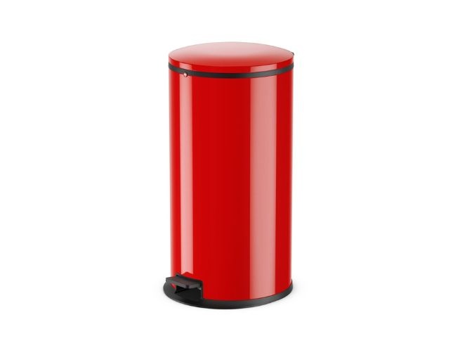 פח אשפה פדל 44 ליטר עם טריקה שקטה Hailo PURE בצבע אדום
