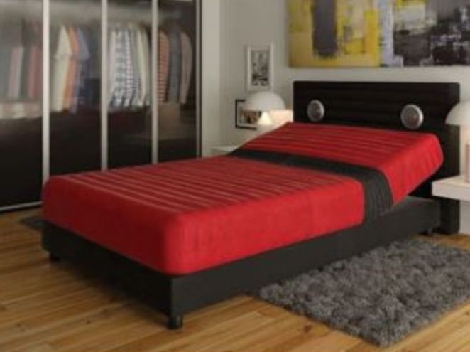 מיטה וחצי דגם דומיניק אדום