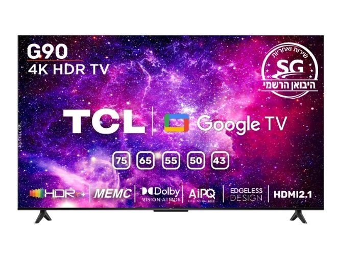  מסך 50" TCL 50G90B 4K UHD